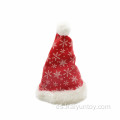 Adornos navideños copos de nieve decorativos estampados santa sombreros